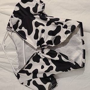 Shein Sz.M Cow Print Top Shirt